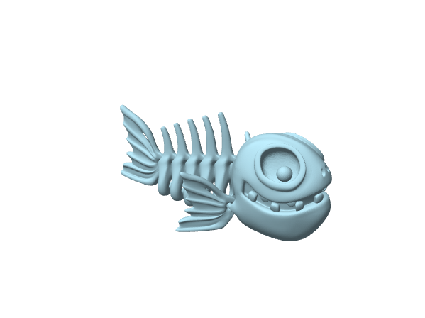Pesce scheletro flessibile