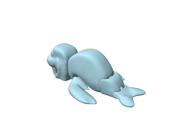 Foca, scultura decorativa
