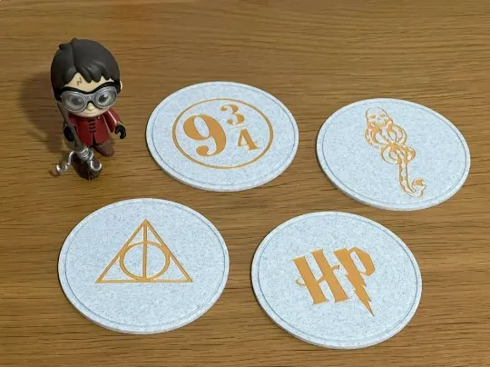 Sottobicchieri Harry Potter, set da quattro