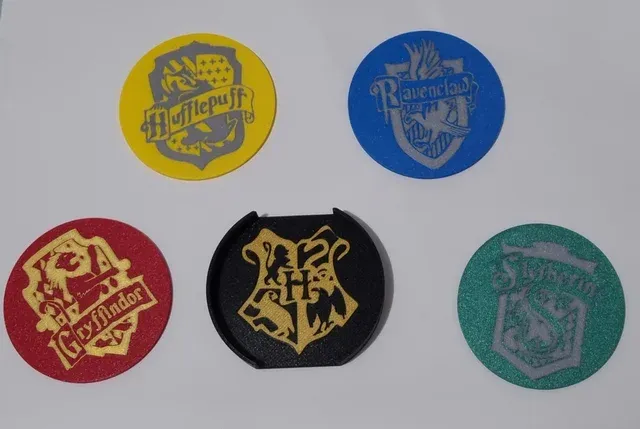 Posavasos Harry Potter, set con le quattro case di Hogwarts