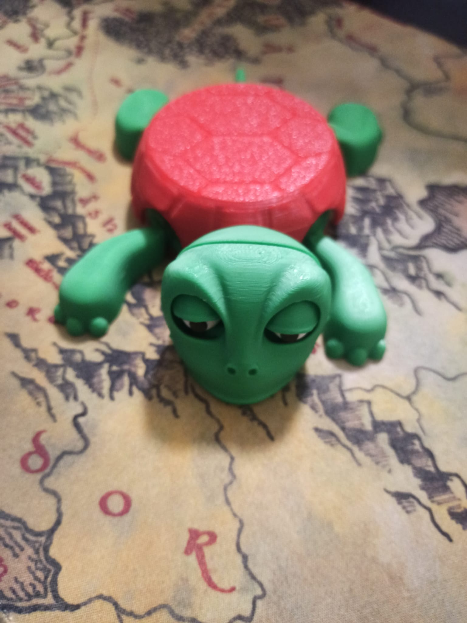 Posavasos articolato a forma di tartaruga