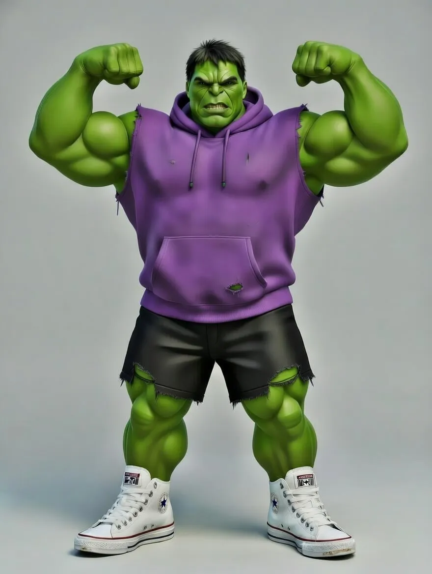 Hulk, statua in stile urban