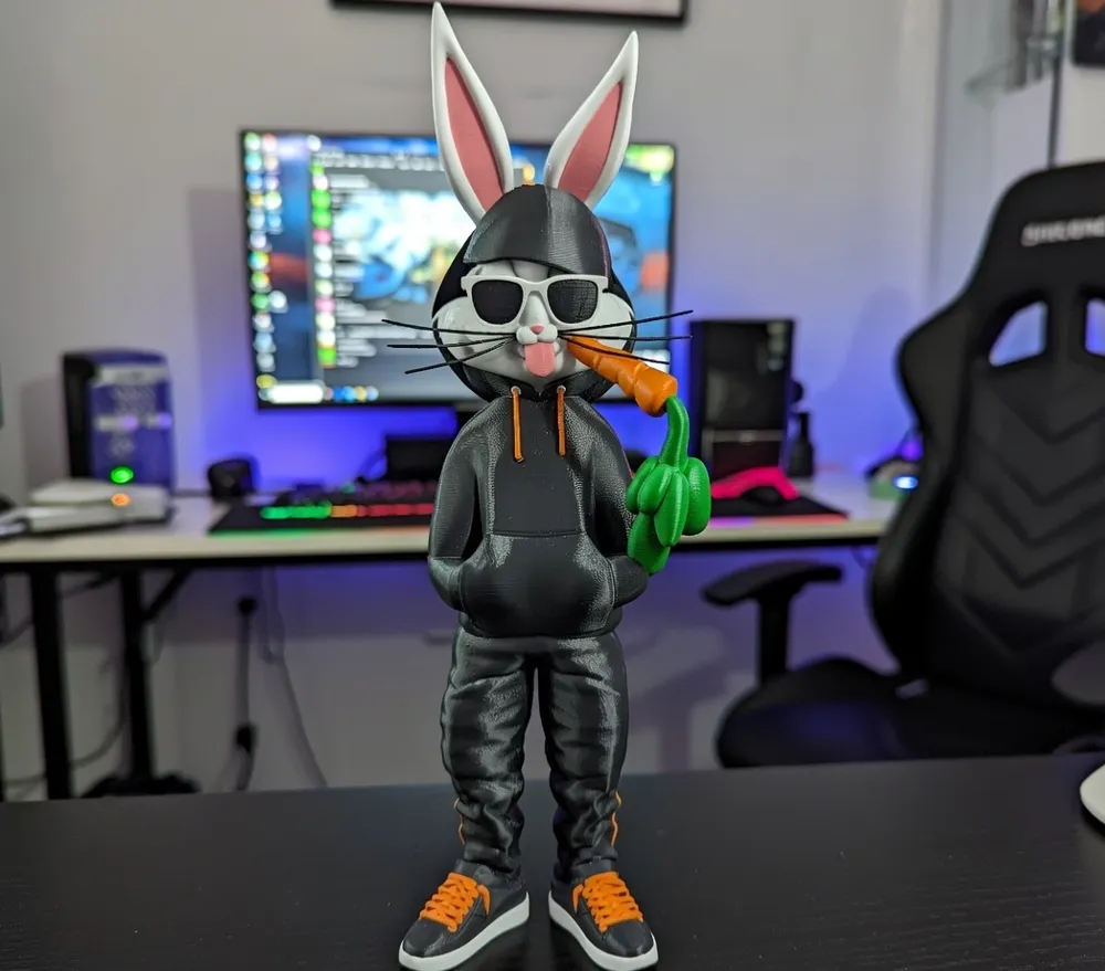 Bugs Bunny in stile urban, figura da assemblare