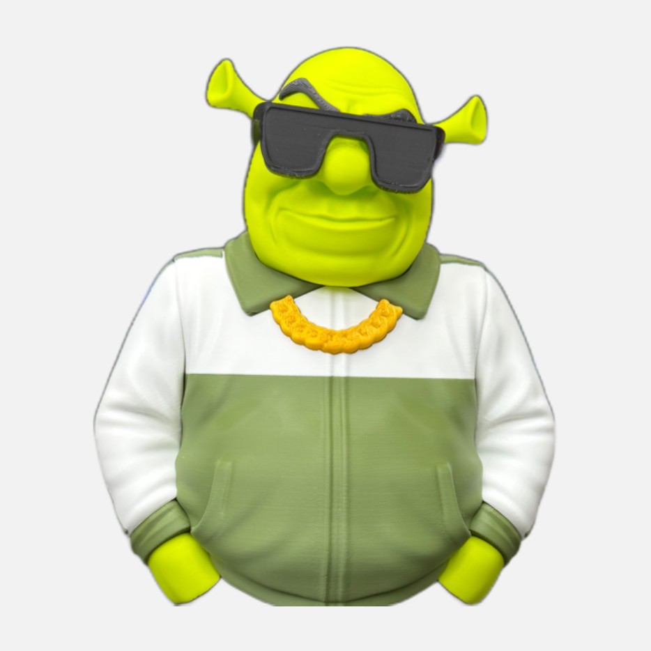 Shrek in stile urban, busto da collezione
