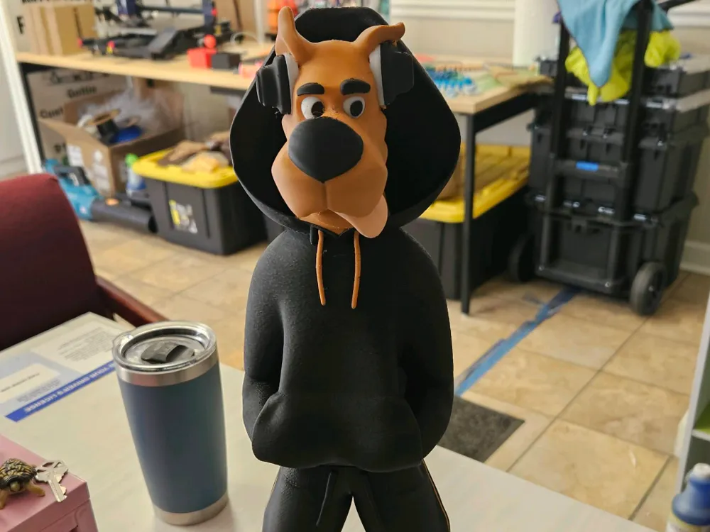 Scooby-Doo in stile urban, figura da assemblare