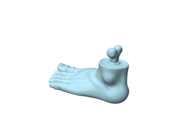 Piede snodabile flexi, antistress da tavolo