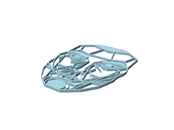 Maschera robotica da parete