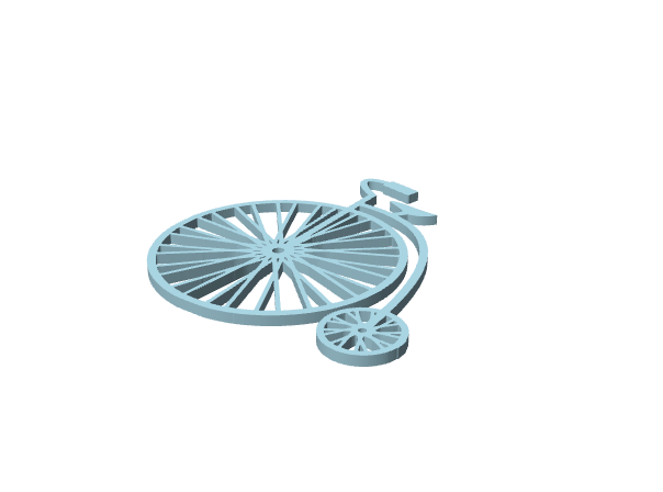 Bicicletta decorativa da parete