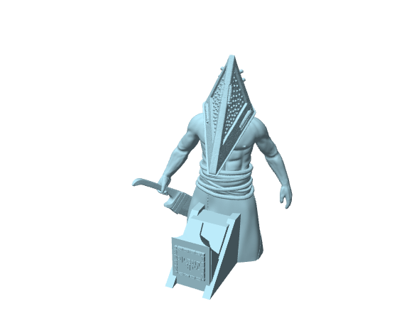 Silent Hill, figura di Pyramid Head con grande coltello