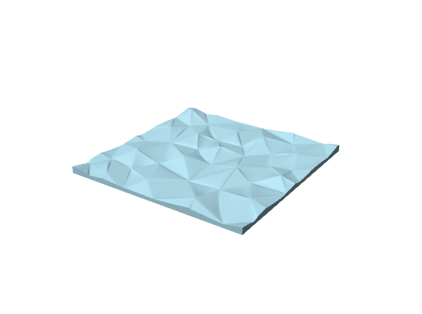 Pannello decorativo 3D geometrico