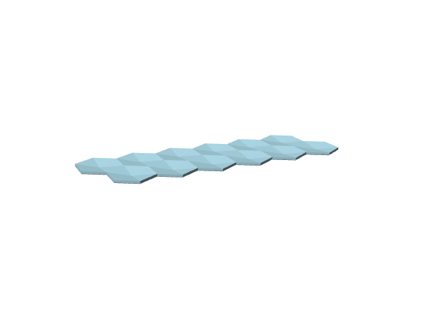 Pannello decorativo a parete con motivo esagonale 3D