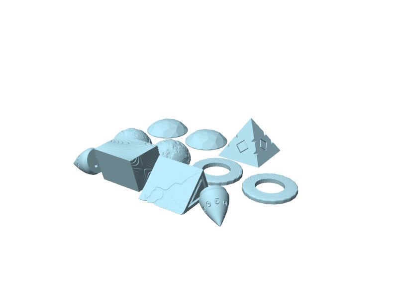 Set di prova per tolleranze di stampa 3D