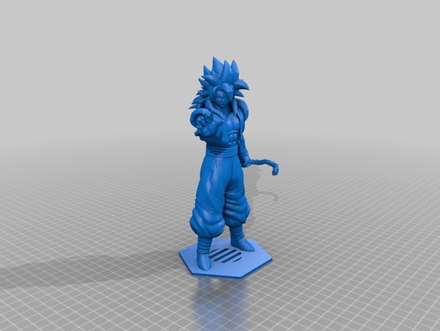 Gogeta, statuina con base portachiavi