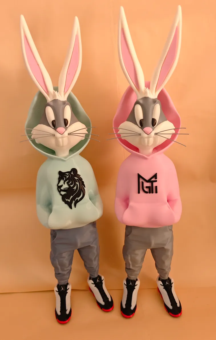 Bugs Bunny in stile urban, statuina da collezione