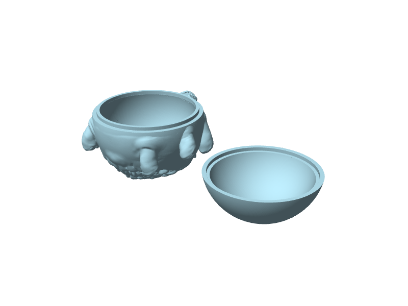 Osservatore, contenitore decorativo con coperchio