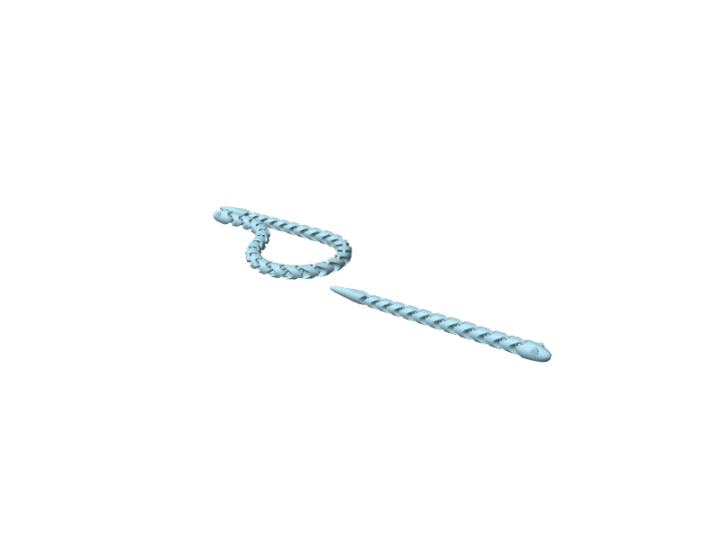 Esca da pesca a forma di serpente