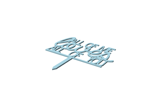 Cake topper decorativo per torte