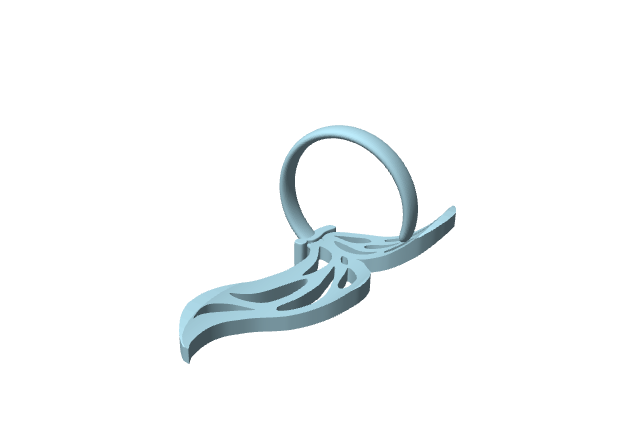 Anello a farfalla traforata