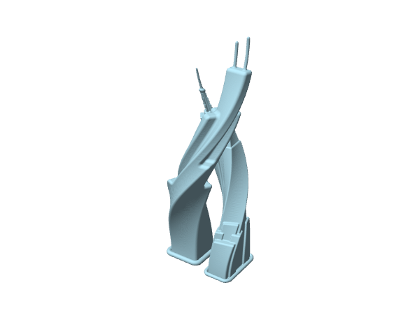 Scultura astratta intrecciata
