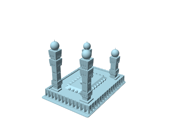 Moschea Seydou Norou Tall, Dakar, modello architettonico