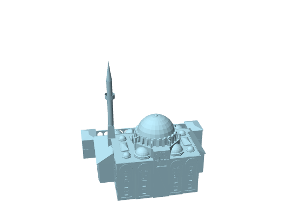 Moschea Rustem Pasha, modello architettonico in miniatura