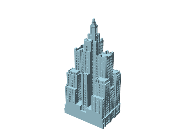 Industrial Bank Building di Providence, modello architettonico