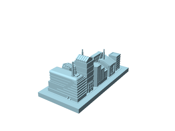 Edificio industriale in miniatura