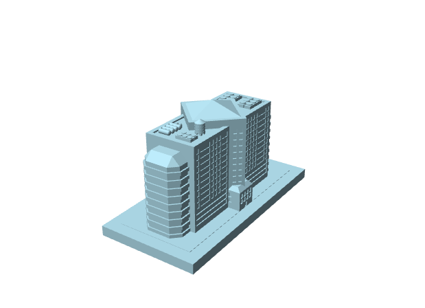 Edificio urbano in miniatura
