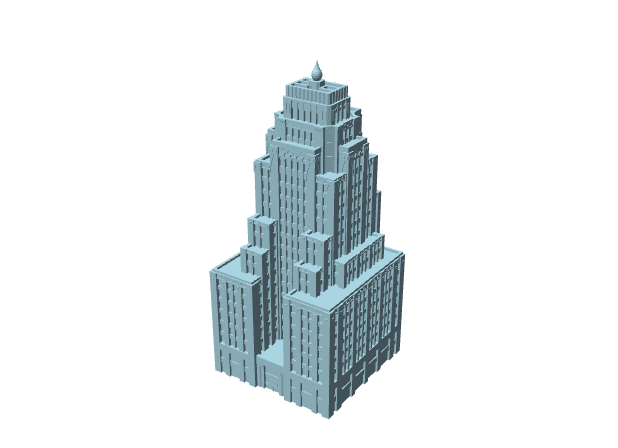 Wisconsin Gas Building, modello architettonico in scala
