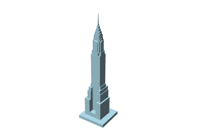 Chrysler Building, modellino architettonico