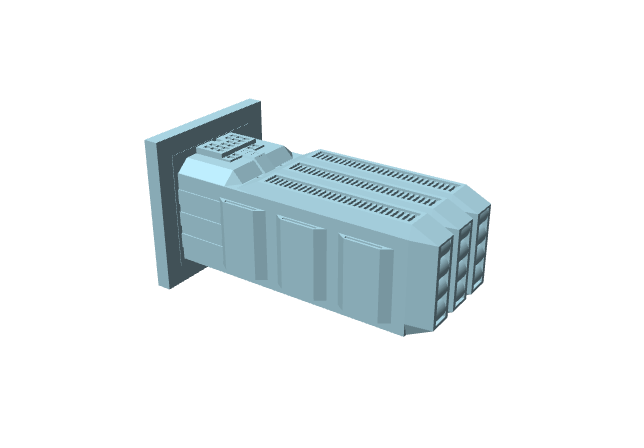 Edificio moderno in miniatura