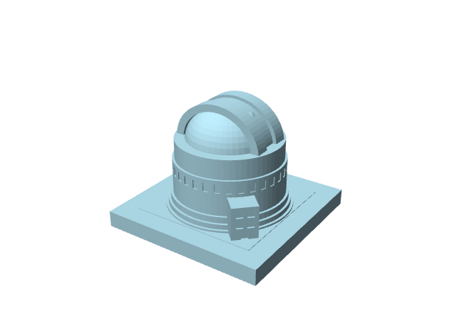 Osservatorio astronomico, modello architettonico