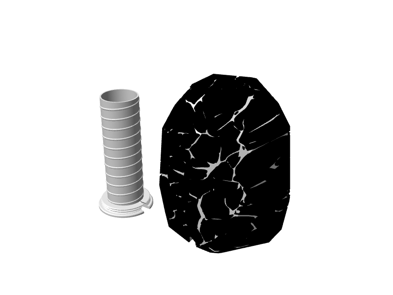 Lampada a forma di uovo di drago