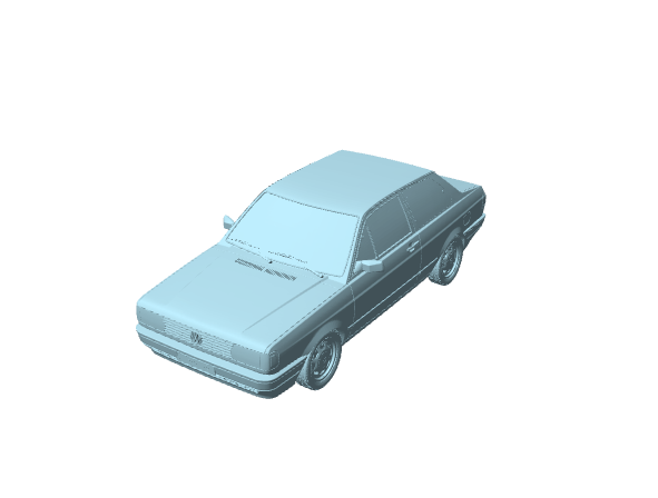 Volkswagen Voyage (Mk1f, G1) 2 porte 1992, modellino da collezione