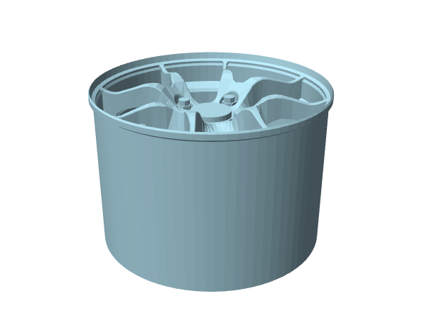 Cerchione TSW Trackstar 4, modello in scala