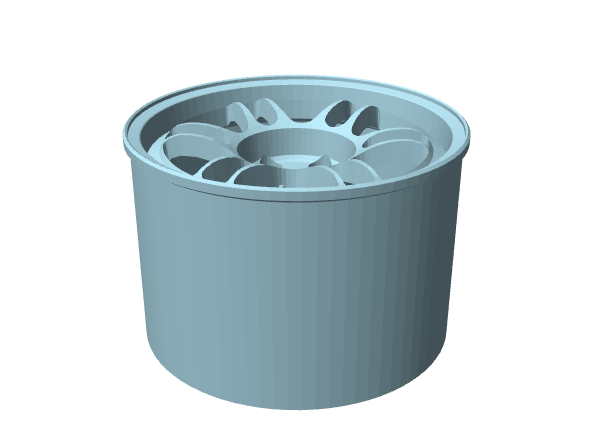 Cerchione Enkei RPF1, modello in scala