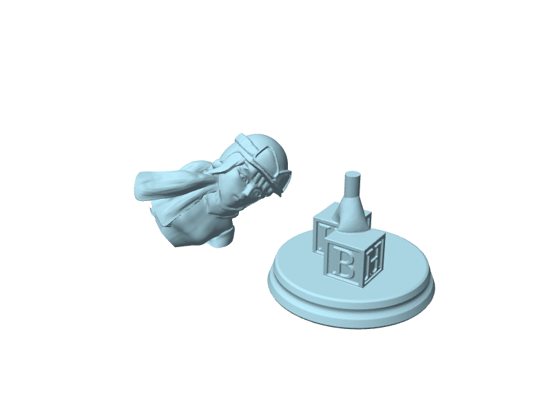 Busto di Penelope con base decorata