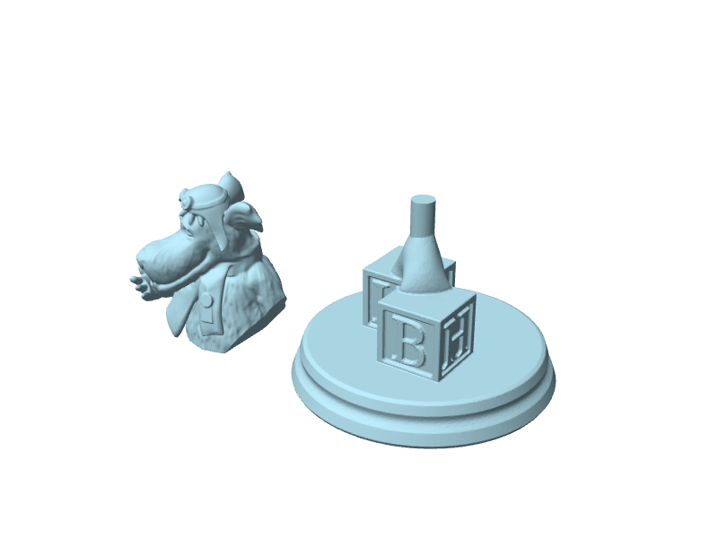 Muttley, busto da collezione con base