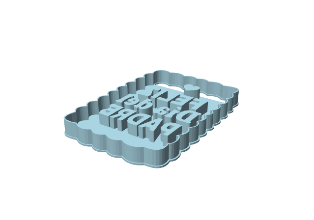 Formina per biscotti Festa del Papà con scritta Papà
