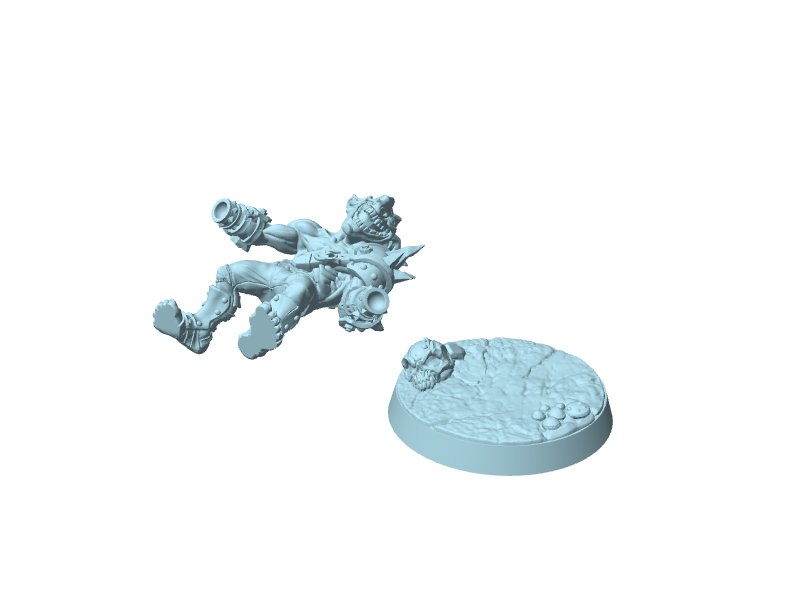 Goblin Sparksoot con base, miniatura da assemblare