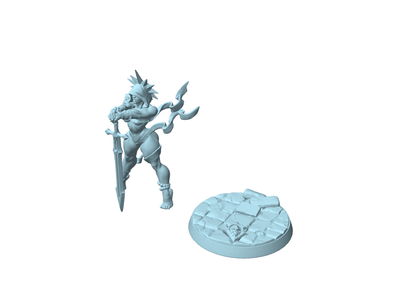 Solaria the Saint, miniatura fantasy con base