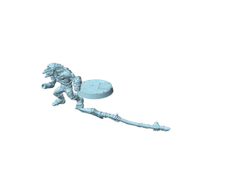 Goblin Sparksoot con lancia, miniatura da assemblare