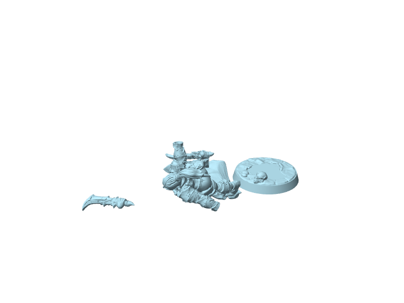 Scourgeland Survivor F, miniatura da assemblare