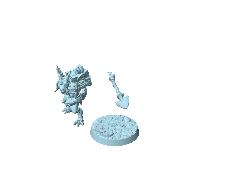 Kobold della Miniera della Peste, miniatura con base e pala