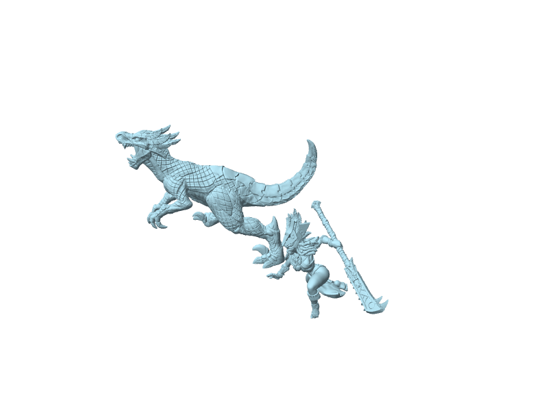 Principessa Inca a cavallo di un raptor, miniatura Fantasy